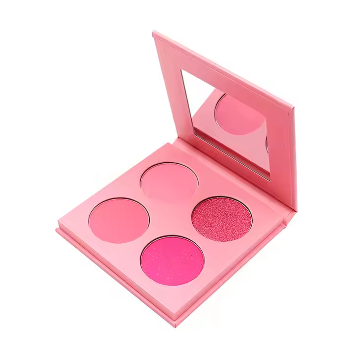 OEM Customized 4-Color Fashionable Pigmented Eyeshadow Makeup Palette