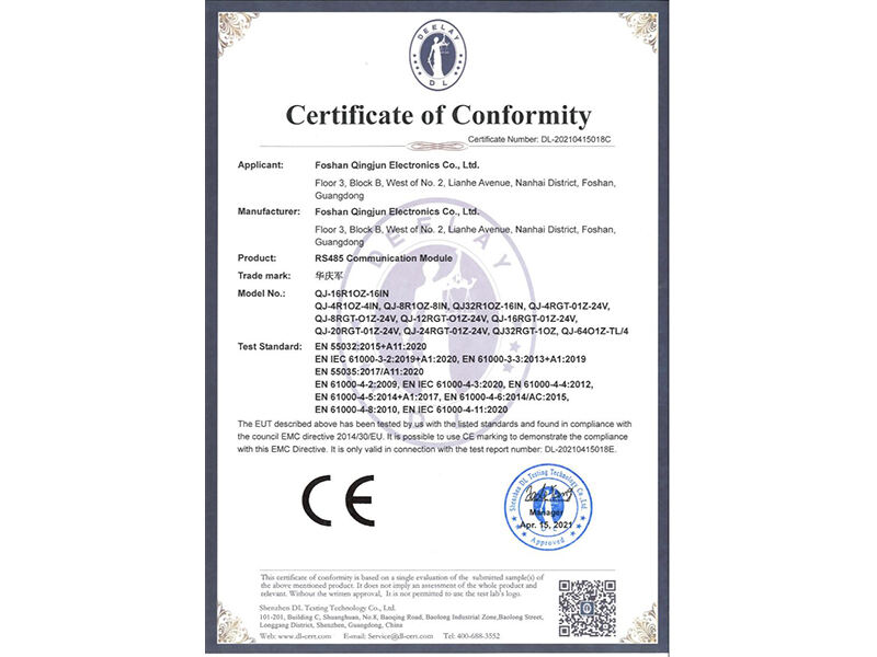CE RoHS FCC Sertipiko ng PLC HMI Ethernet RS485 Modyul at iba pa