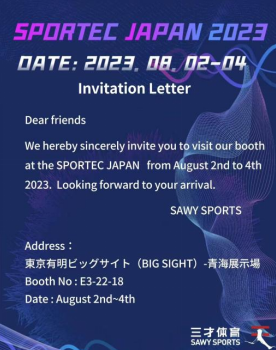 Invitación a SPORTEC JAPAN 2023
