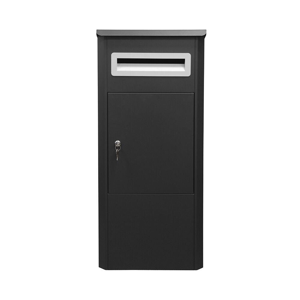 3004 Caja de Cartas y Paquetes Gris con Techo Inclinado