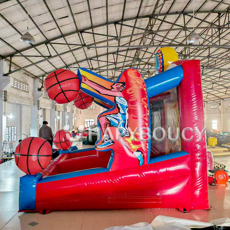 Juego inflable de canasta de baloncesto para carnaval de fábrica, juego ...