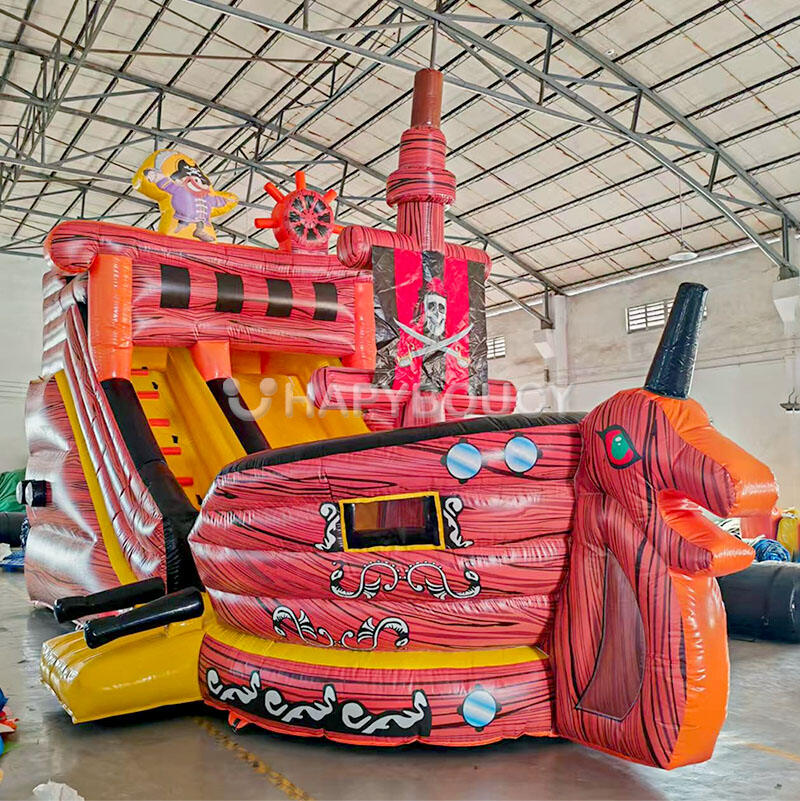 Inflatable Pirate Ship Bounce House Commercial Pirate Galleon Boat ...