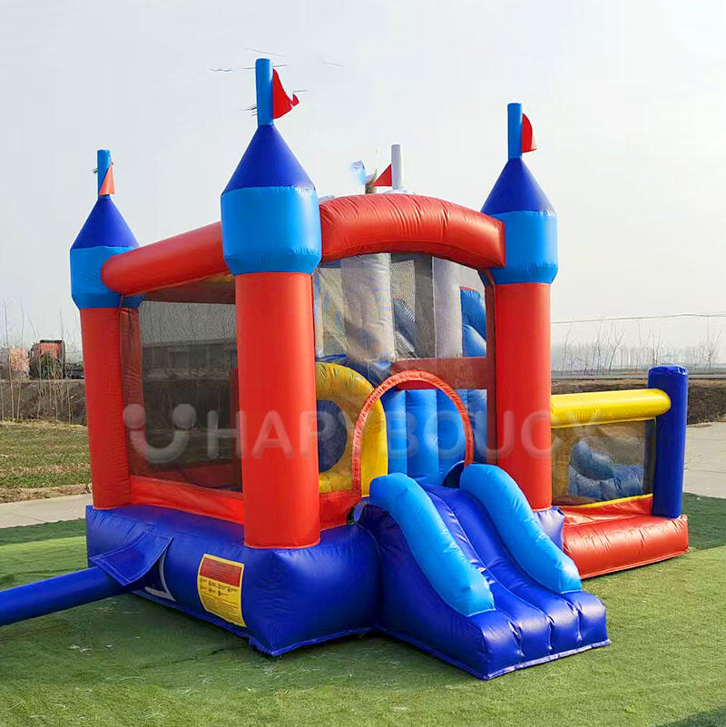 Commercial Pvc Inflatable Bouncy Castle with Slide and Ball Pit Pool ...