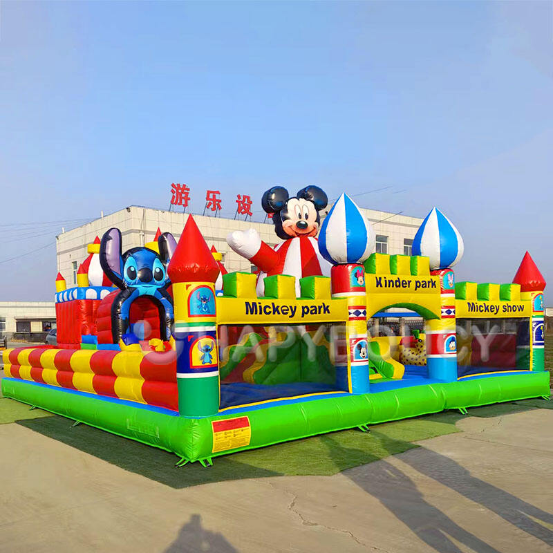 Minnie Mouse Bounce House Toddler Jumping Castle Kids Playground Mickey Park Inflatable Trampoline