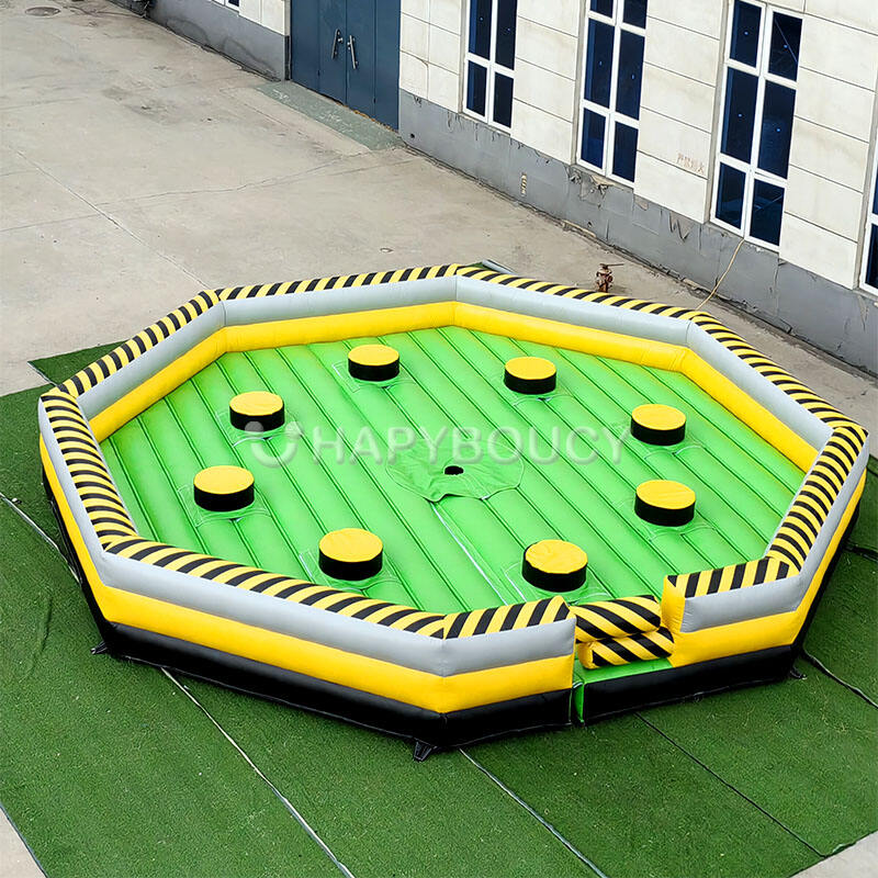 Lojë Sportivë Meltdown të Influeshme Lojë Obstacle të Rrotullueshme të Influeshme Mat Bouncy për Larg dhe Larg