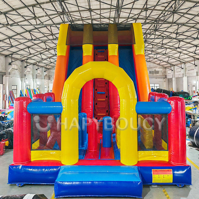 Amusement Park Dual Lane Inflatable Bouncer Bouncy Castle Giant Inflatable Slide