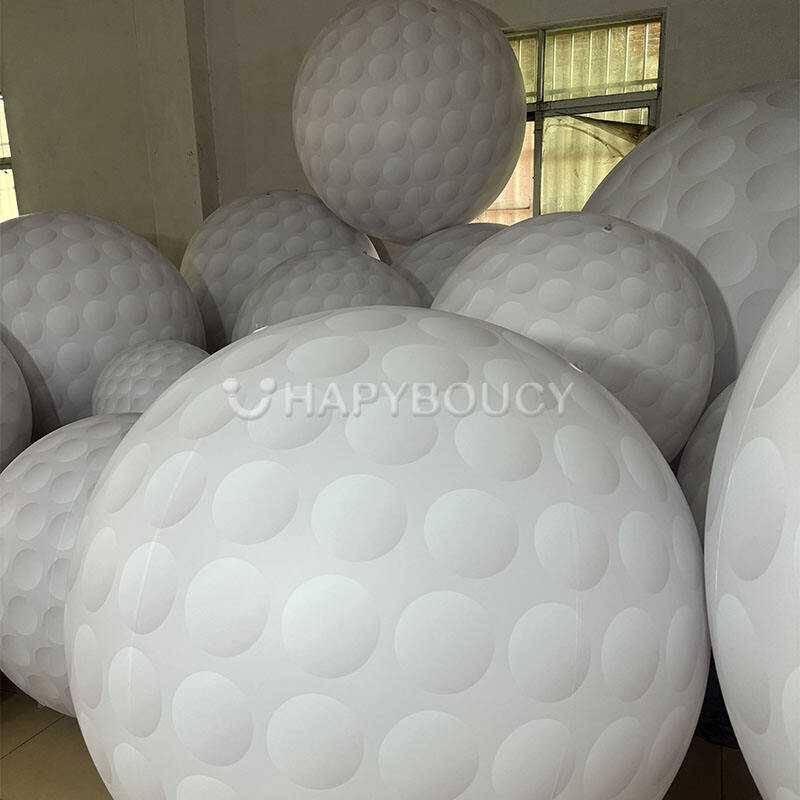 Customized Inflatable Golf Balls PVC Model Big Balloon for Outdoor Events Exhibitions Advertising