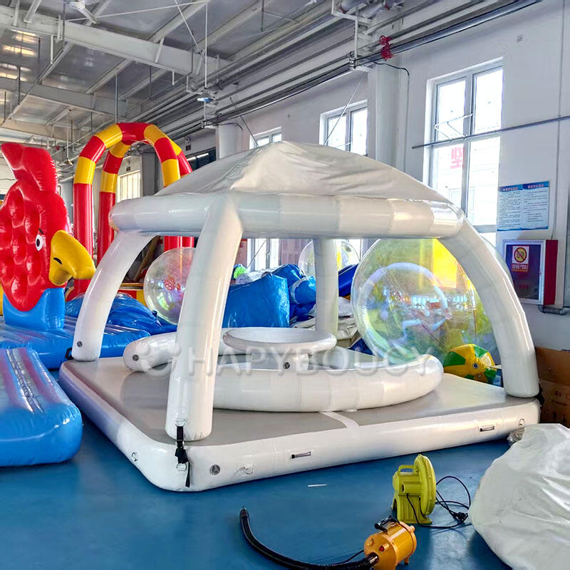 Water bar Inflatable Island Commercial Platform Bar Floating Dock Play ...