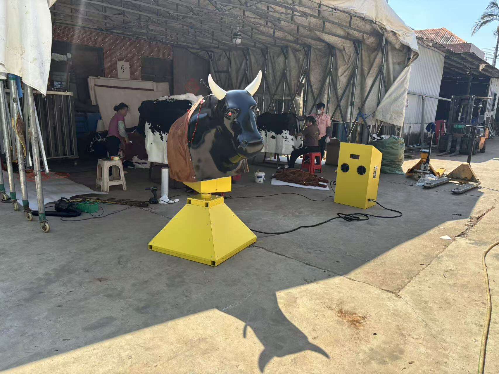 Make inspection for the  Inflatable Mechanical Rodeo Bull before Packing