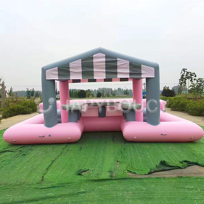 Commercial PVC Backyard Water Pool Outdoor Inflatable Pool Party pink ...