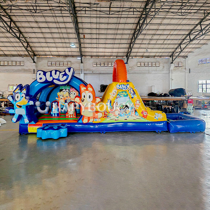 Factory Inflatable Bouncer Bluey Jumper Combo Party Rental Bingo Bouncy Castle Bluey Bounce House with Slide and Pool