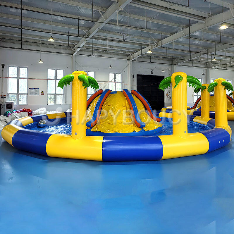 Summer Inflatable Water Pool Climbing Slide Swimming Pool with Water Game