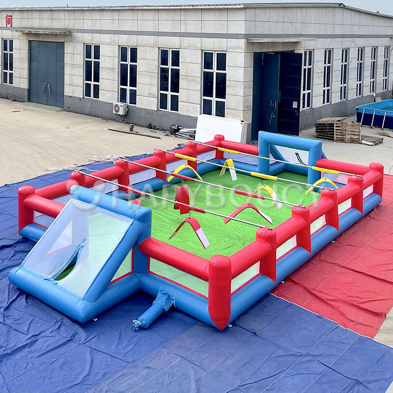 Commercial Inflatable Sport Game Table Football Pitch Inflatable Human Football 