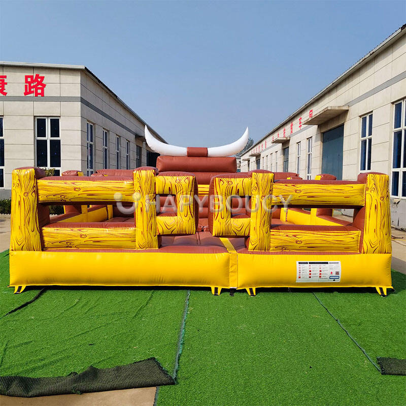 Playhouse Games Larg me ufillim Rodeo Bull Bounce Mat Mechanical Bull Amusement Game