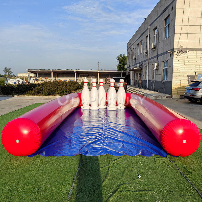 Giant Human Bowling Inflatable Sport Game Bowling Lane Inflatable Bowling Pins
