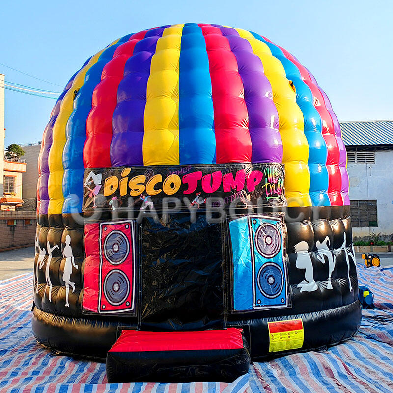 Factory Inflatable Nightclub Disco Lights Bouncing Castles Disco Dome Tent Bouncy Castle for Sale