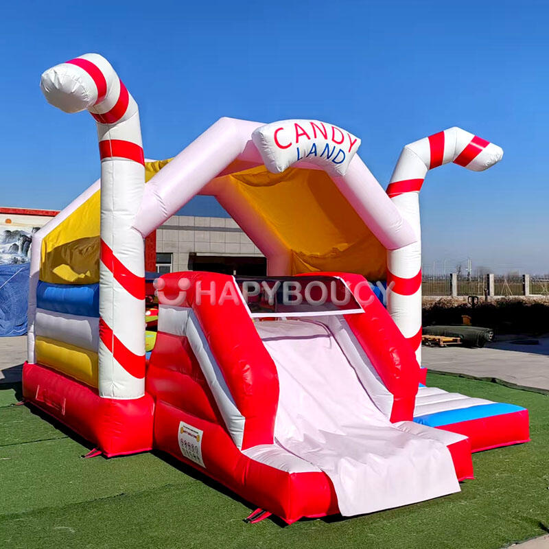 Sweet Candy Land Bounce House with Slide Combo Sugar Shack Bouncy ...