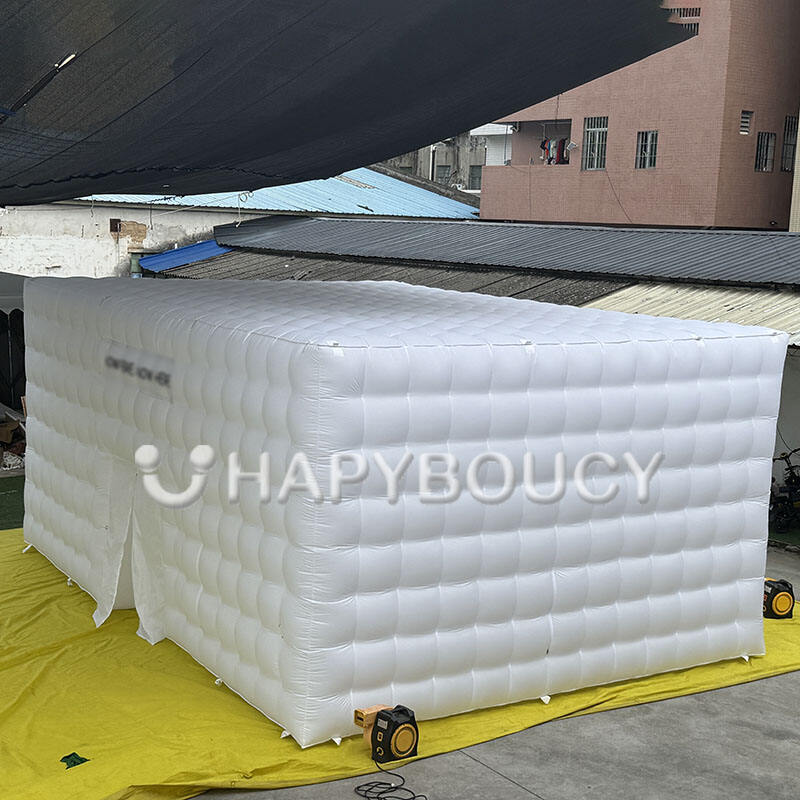 Inflatable Nightclub Portable Cube Party Tent 360 Photo Booth Enclosure Backdrop LED Light Inflatable Night Club Marquee