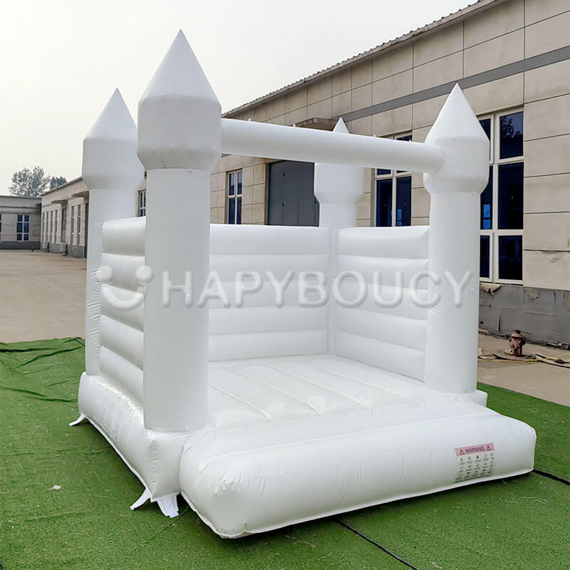 3m 4m Modern Bounce House White Inflatable Wedding Bouncy Castle Party Event White Bounce House for Sale
