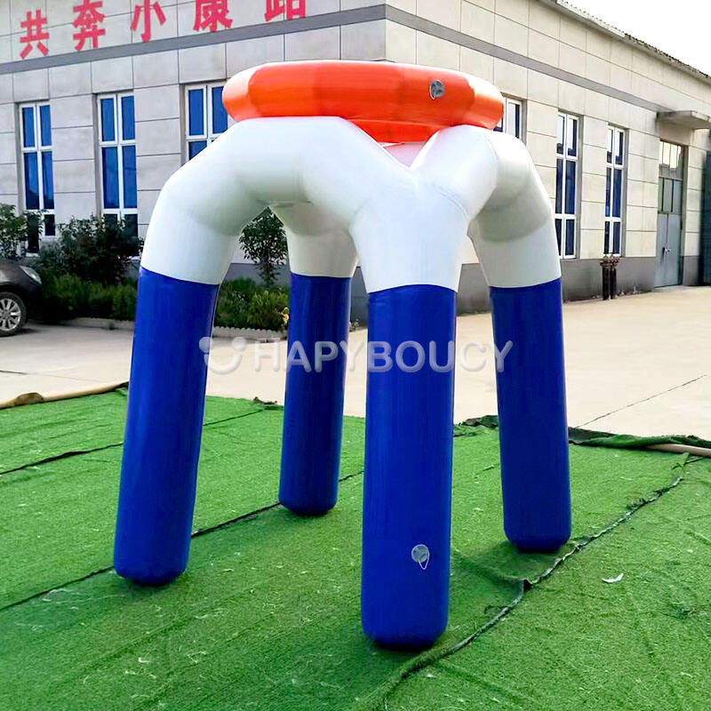 Giant Inflatable Basketball Hoop Sport Games Airtight PVC Basketball Shooting Hoop Game