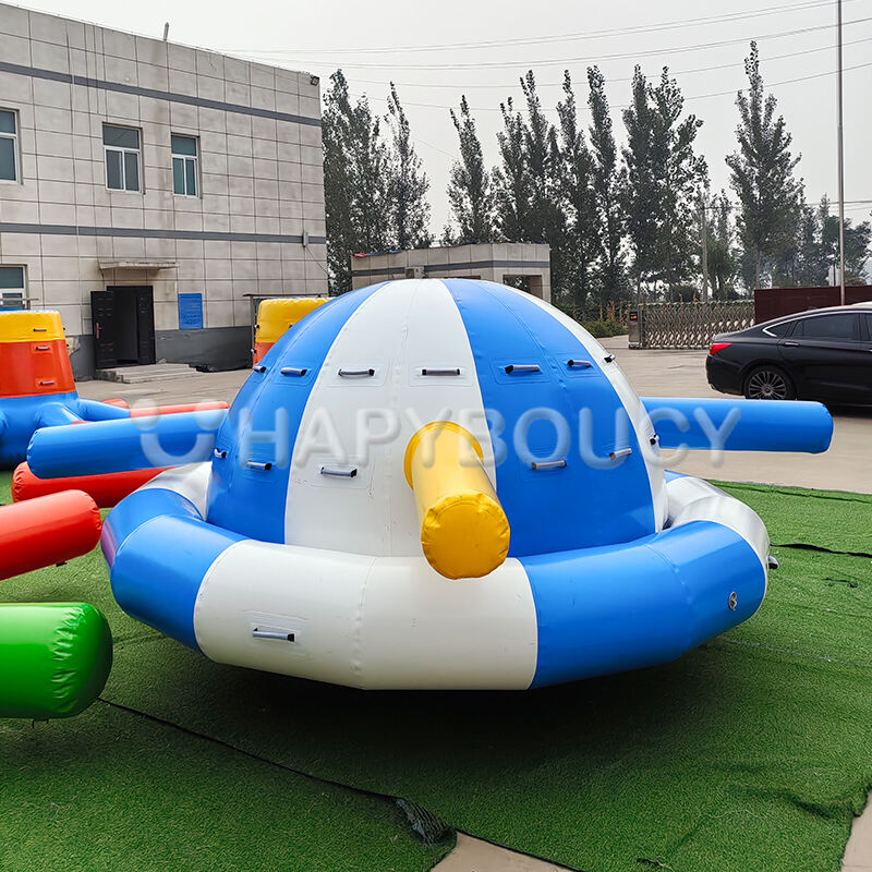 Inflatable Floating Water Toy Aqua Twister Water Spinner Inflatable Gyro for Lakes