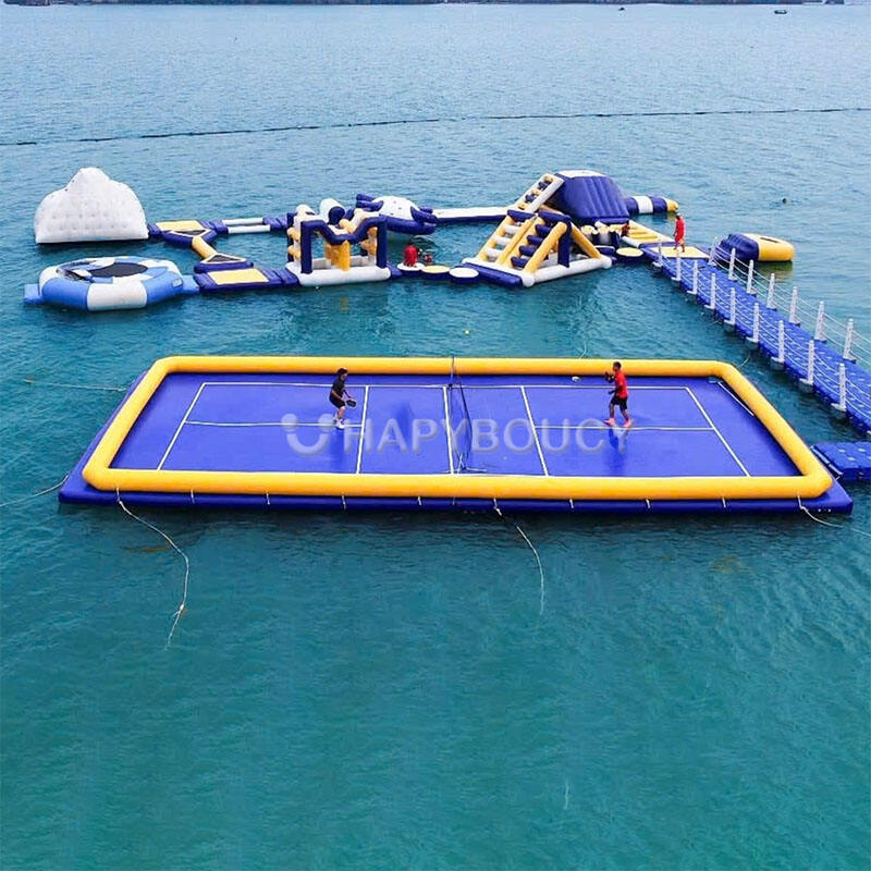 Mega Outdoor Beach PVC Water Floating Inflatable Pickleball Court Sea Sport Games Yacht Tennis Court Pickleball Pitch Arena