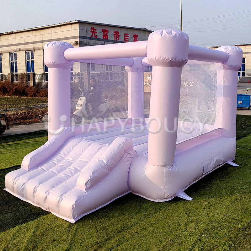 Pastel Purple Small Indoor Bounce House Flat Top Factory Mini ...