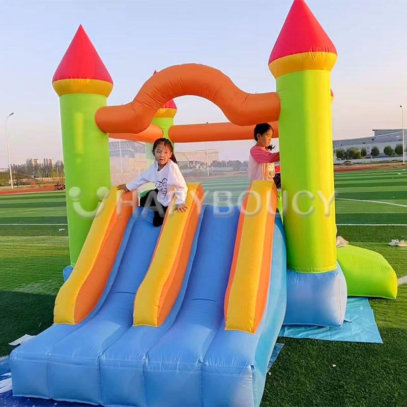 Oxford Outdoor Play Inflatable Playhouse Bouncy Castle Bounce House Inflatable Slide for Kids