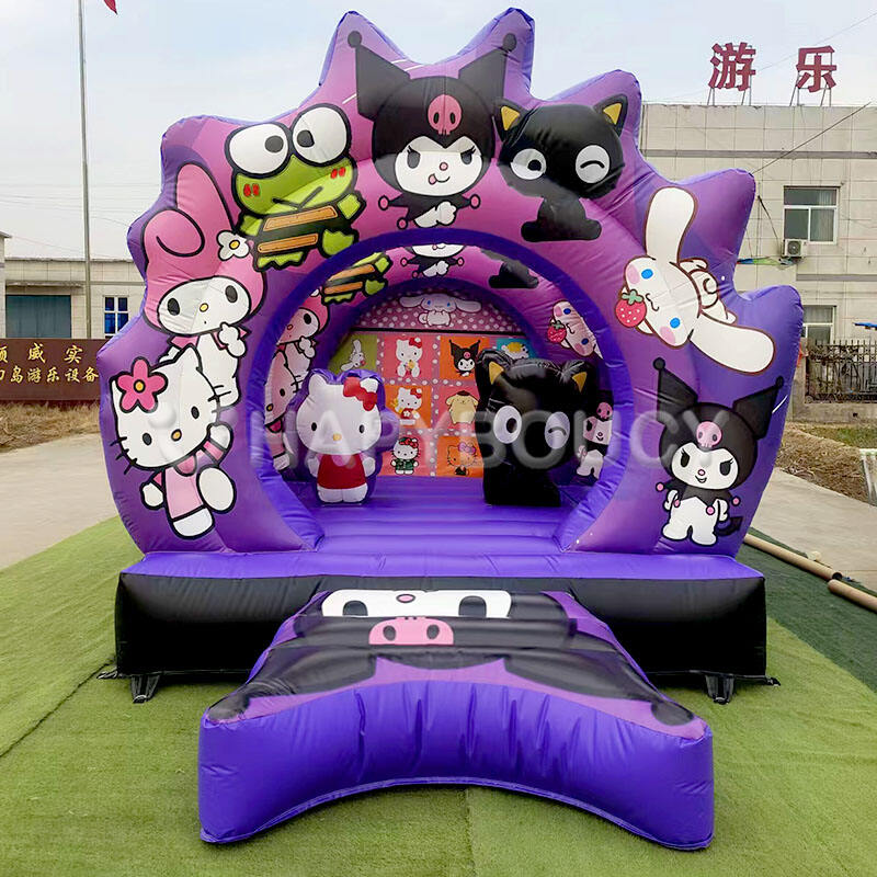 Custom Hello Kitty & Kuromi Bounce House Commercial Inflatable Bouncer for Kids