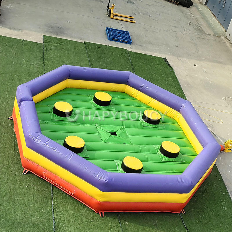 Outdoor Inflatable Interactive Game Meltdown Sport Game Bouncy Mat ...