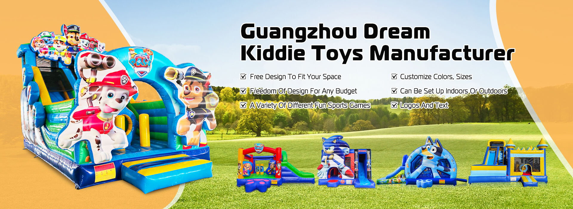 Bouncy Castles, Water Slides, Advertising Inflatable Toys Supplier - Dream Kiddie Toys