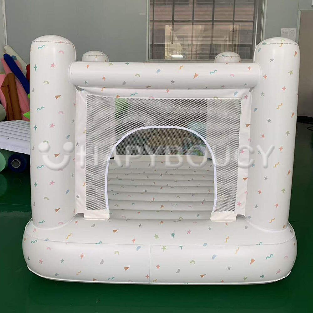 Manufacturer Tunble Cordless Bounce House 1~6 Years Birthday Gift Children's Mini Inflatable Castle PVC Kids Toy Safe Silent