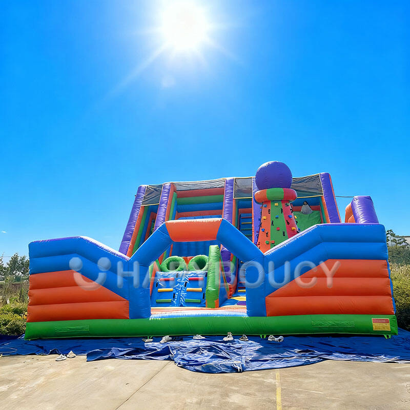 Customized Playground Castle Equipment Amusement Park Inflatable Trampoline Climbing Wall Slide Outdoor for Kids