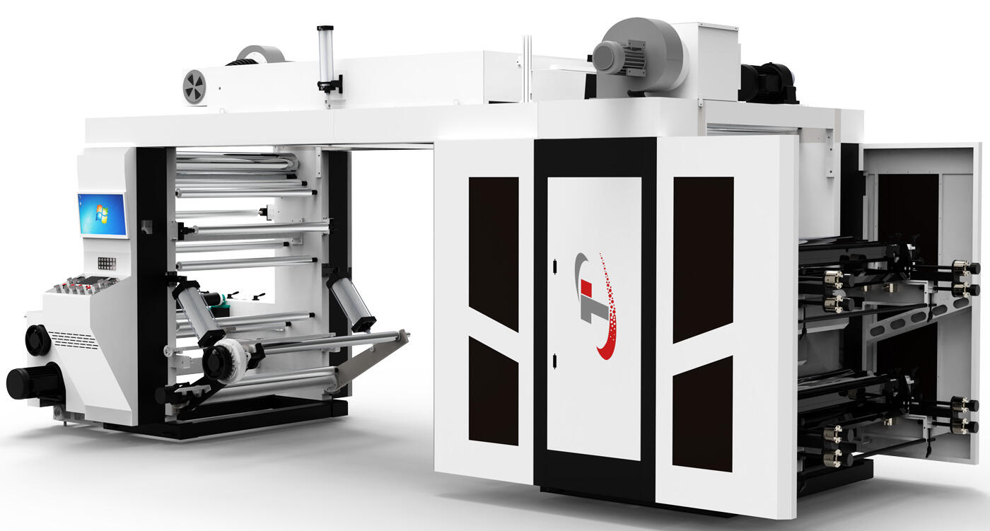 4COLORS HIGH SPEED STACK TYPE FLEXO PRINTING MACHINE