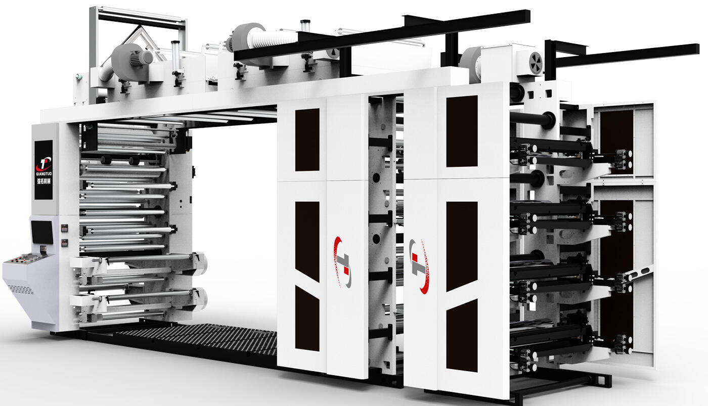 8 COLORS STACK TYPE FLEXO PRINTING MACHINE (SERVO TYPE)