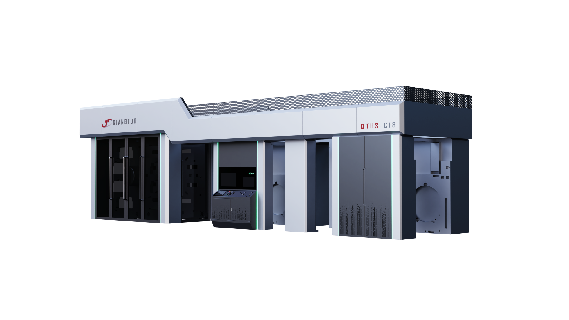 8 COLORS FULL SERVO-DRIVEN CENTRAL DRUM FLEXOGRAPHIC PRINTING 