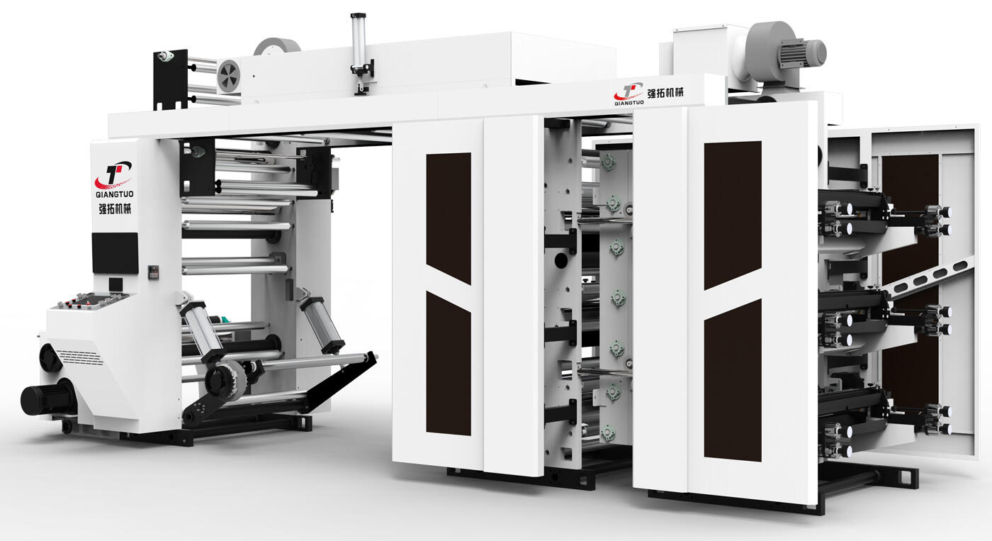 6 நிறங்கள் ஸ்டாக் வகை ஃப்ளெக்சோ அச்சிடும் இயந்திரம் (செர்வோ வகை)