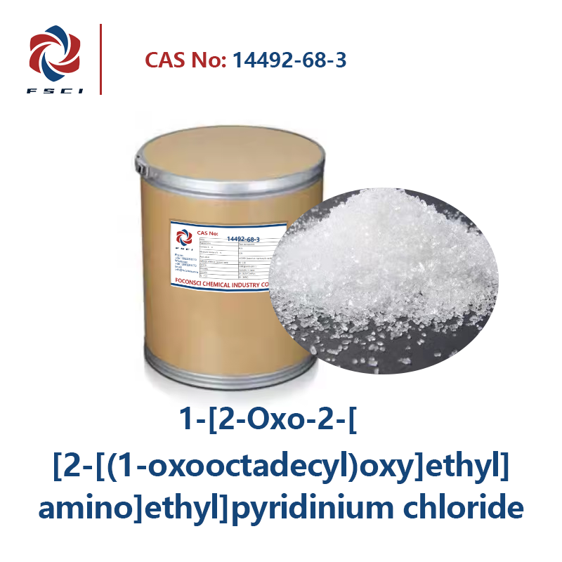 1-[2-Oxo-2-[[2-[(1-oxooctadecyl)oxy]ethyl]amino]ethyl]pyridinium chloride CAS 14492-68-3