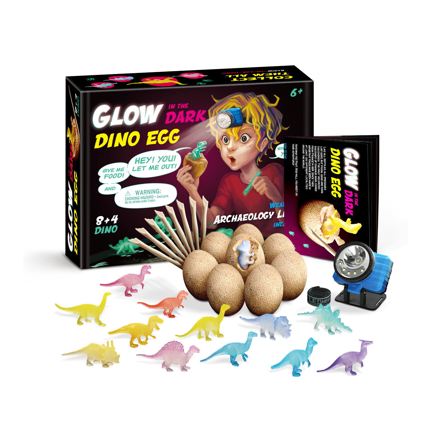 GLOW IN THE DARK DINO EGG