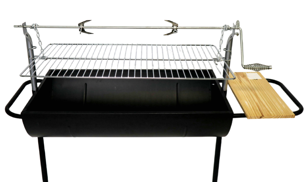 1-Half Oil Drum Charcoal Barbecue Grill .png
