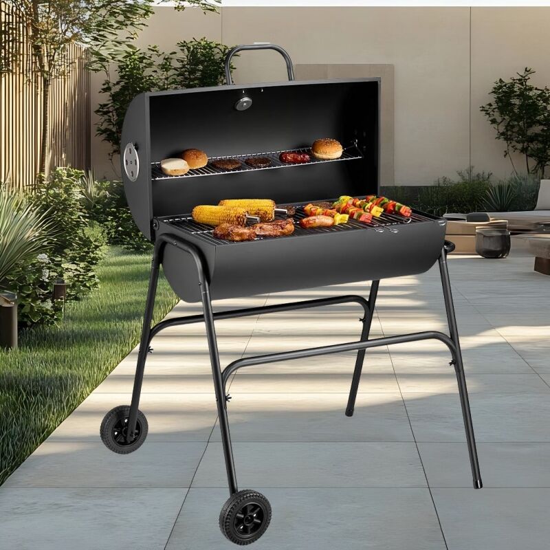 SCB-17 Gran Parrilla de Barbacoa de Barril de Aceite