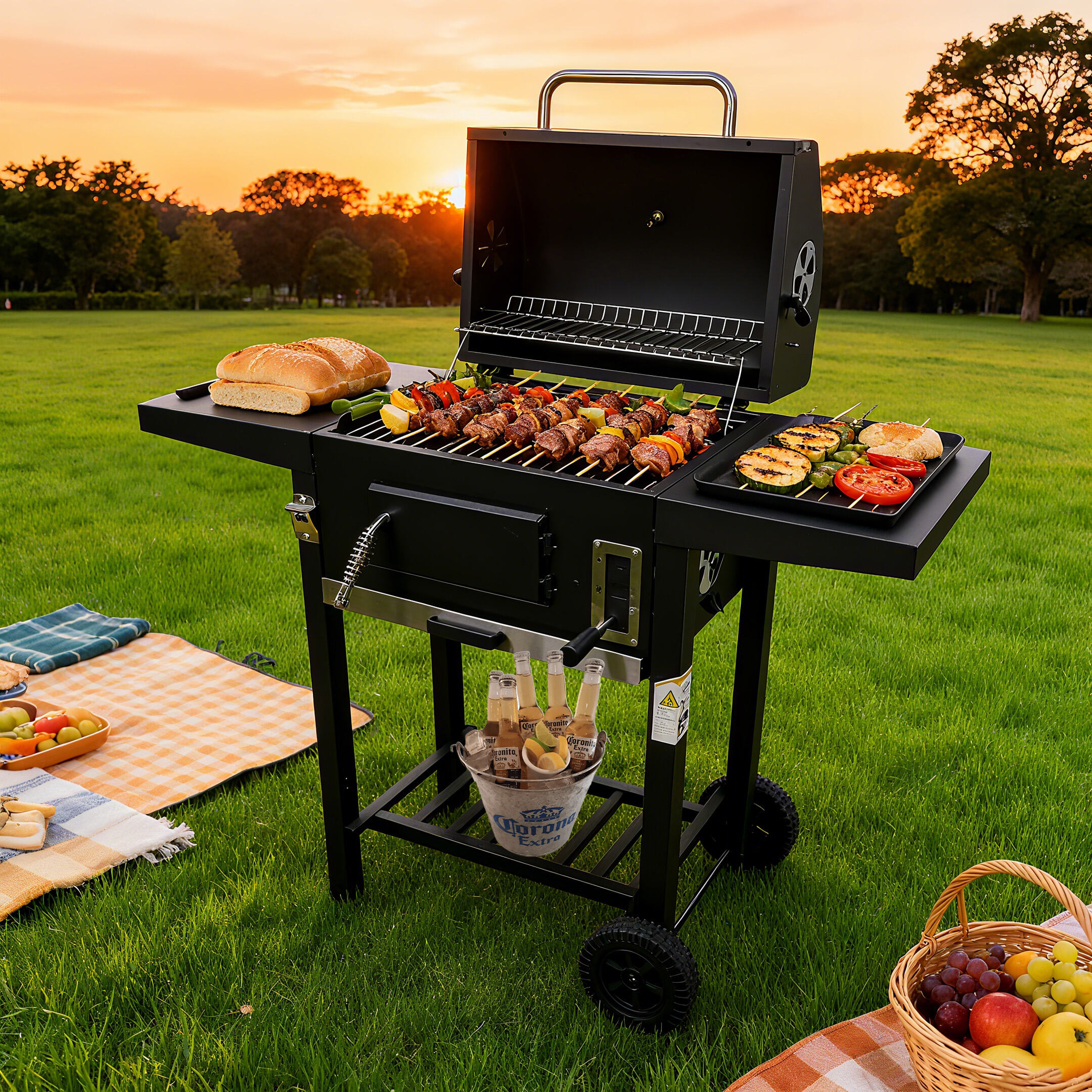 Barbecue-fumoir au charbon Pastime : L'expérience essentielle du feu à la saveur