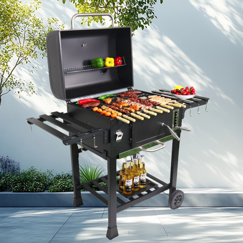 SCB-28 Parrilla de Carbón con Carrito Asador