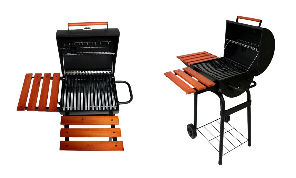 005V Shaped Premium Barrel BBQ Smoker Grill.jpg
