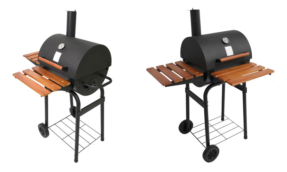 006V Shaped Premium Barrel BBQ Smoker Grill.jpg