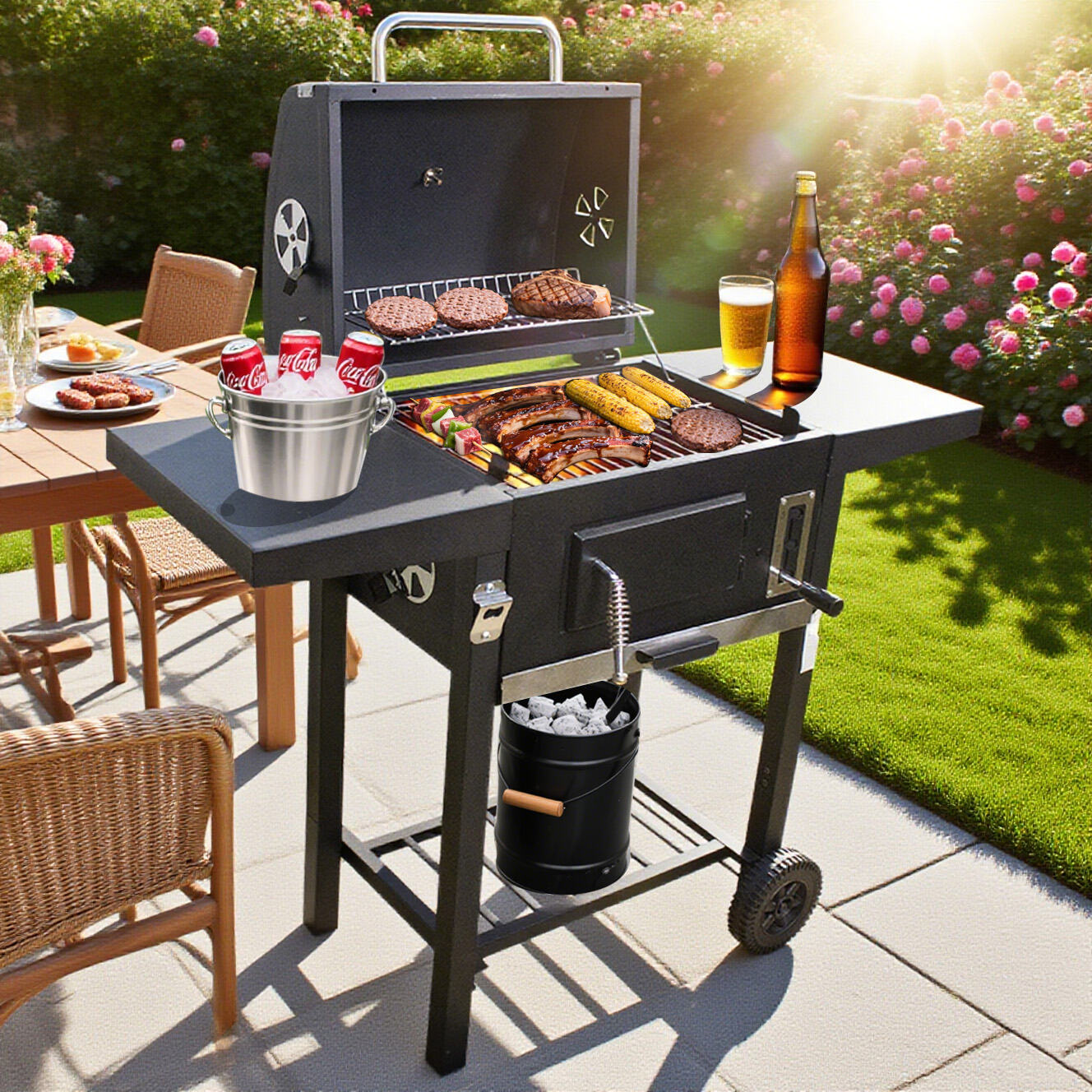 Pastime Portable Charcoal Grill Smoker: Your All-in-One Fire & Flavor Companion