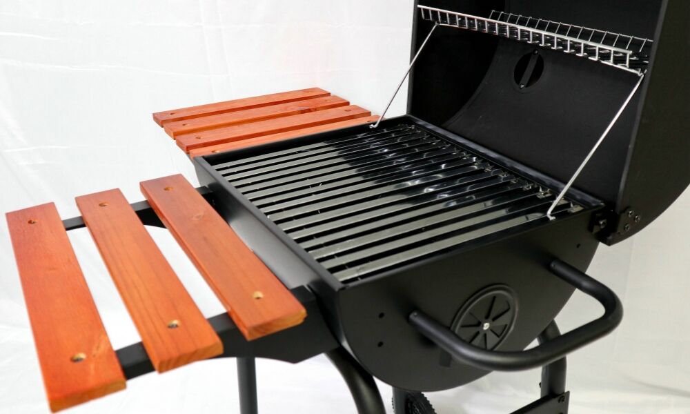 002V Shaped Premium Barrel BBQ Smoker Grill.jpg