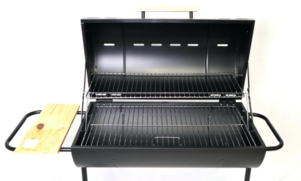 001Oil Drum Charcoal Grill With Side Table.jpg