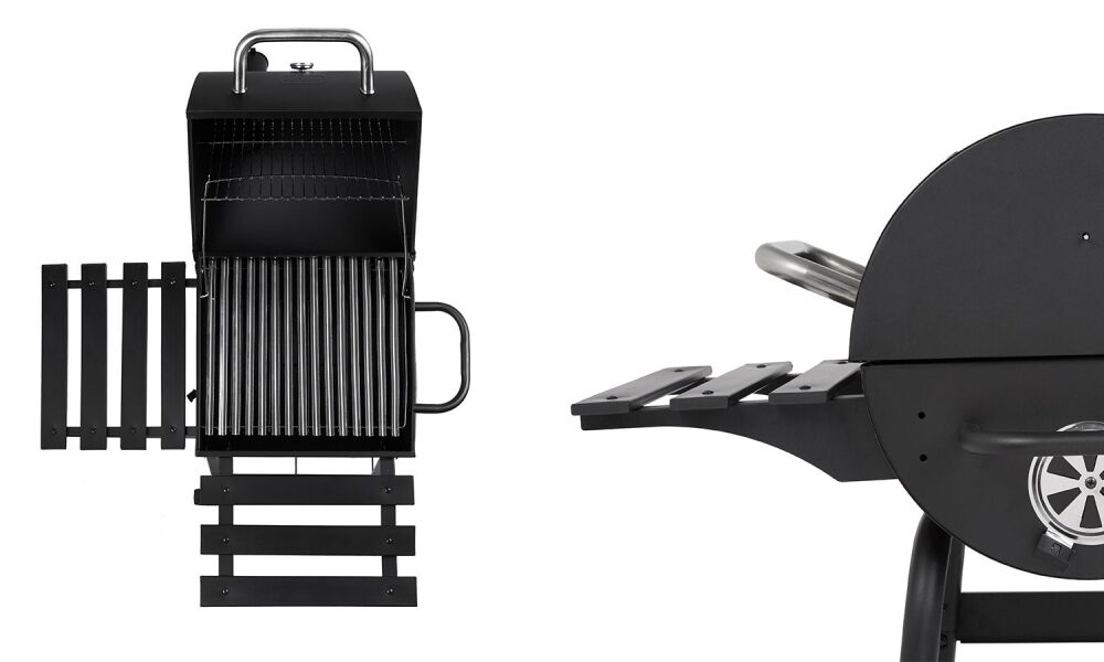 V Shaped Compact Oil Drum BBQ Smoker Charcoal Grill005.jpg