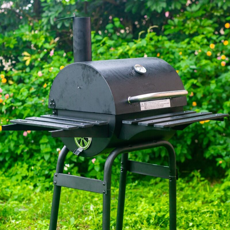 SCB-08-01 Parrilla de Carbón Asador de Barril de Aceite Compacto